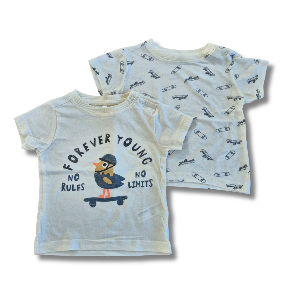 Zeeman - 2 t-shirts - Maat 80