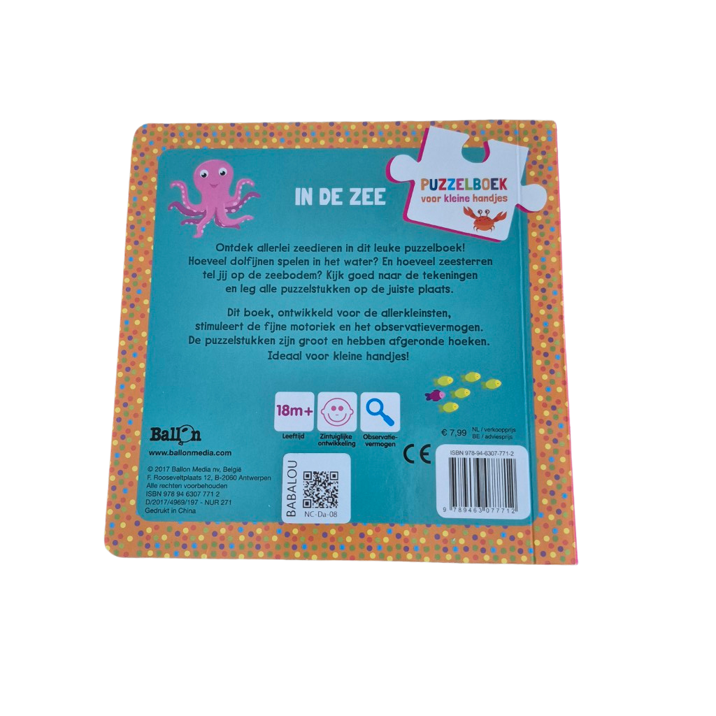 Puzzelboek voor kleine handjes - In de zee