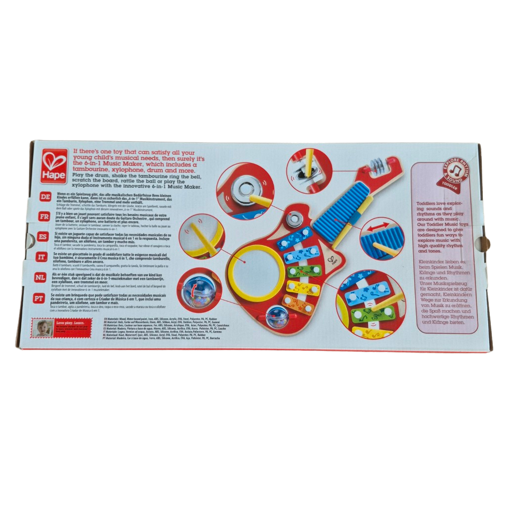 Hape - 6-in-1 Muziekinstrument - 18M+