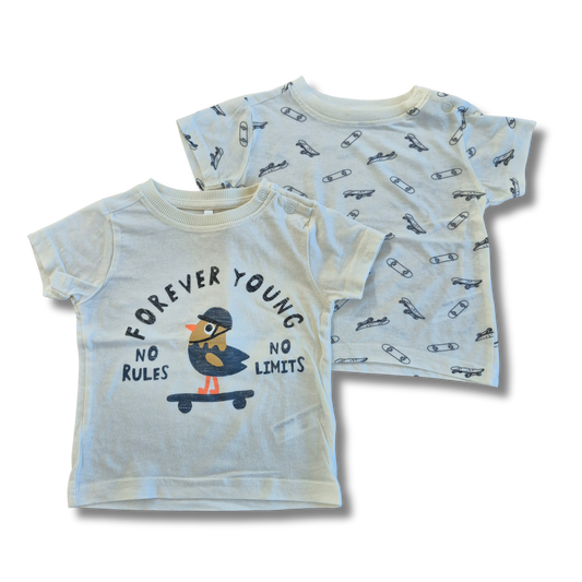 Zeeman - 2 t-shirts - Maat 80