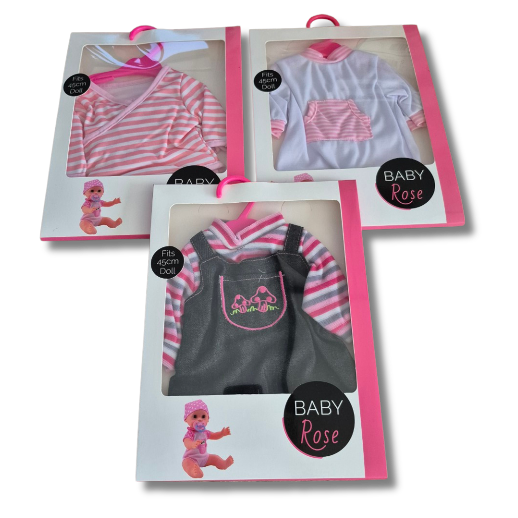 Baby Rose poppenkleren 40-45cm
