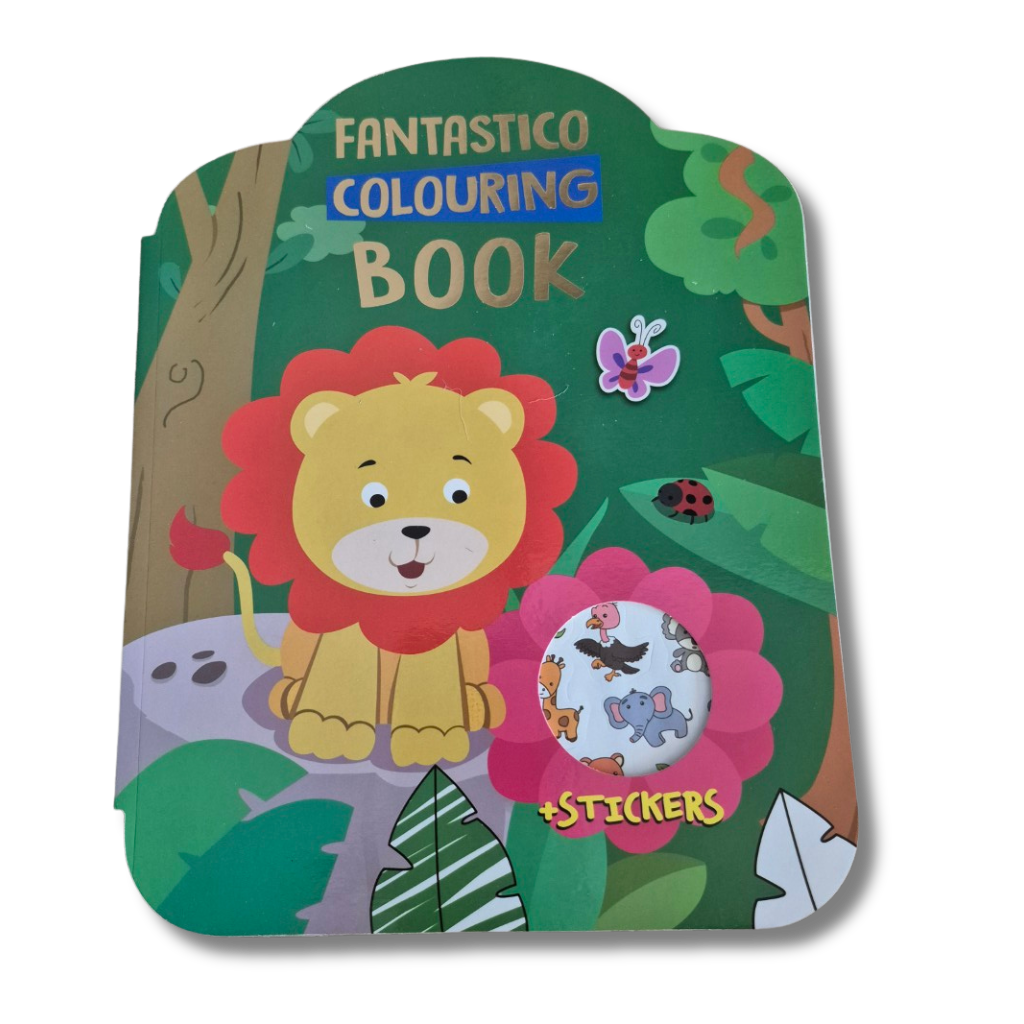 Kleur & Stickerboek: Dieren