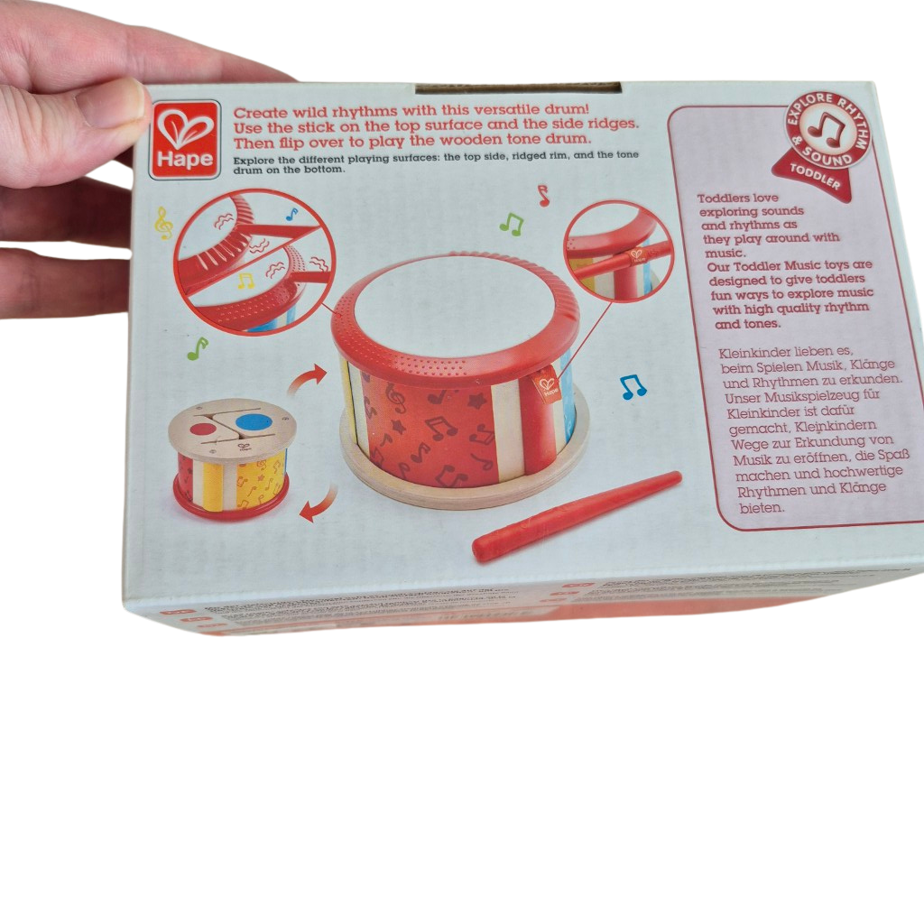 Hape - Dubbele zijde trommel - 12M+