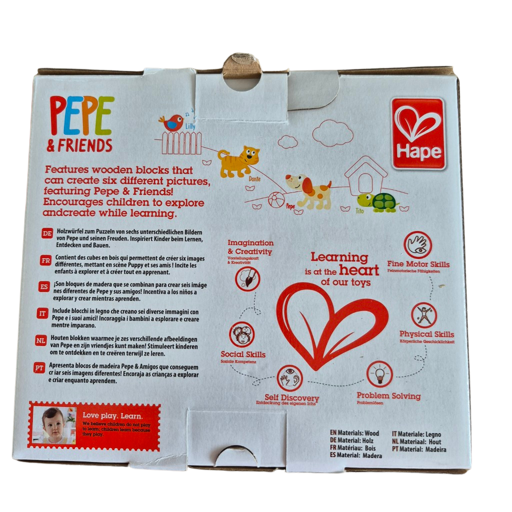 Hape - Vriendschaps Blokpuzzel - 24M+
