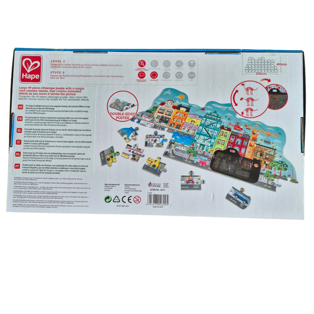 Hape - Animatie Stadspuzzel - 4J+