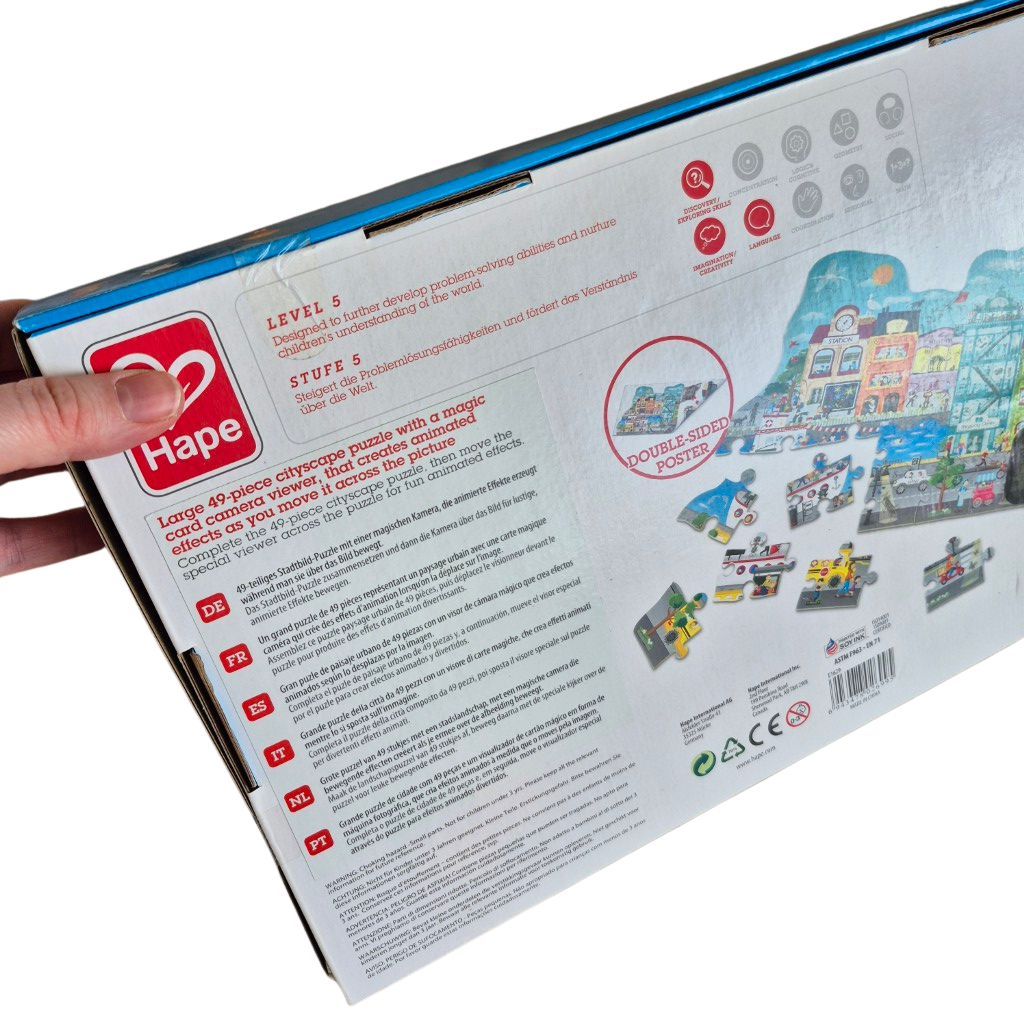 Hape - Animatie Stadspuzzel - 4J+
